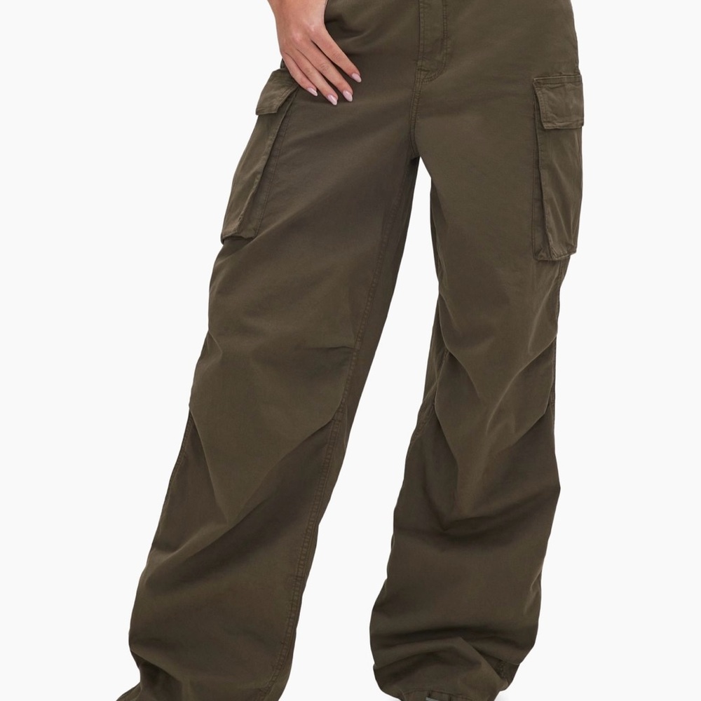 Good American Green Wide Leg Pants
